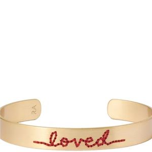 NEW Roxanne Assoulin “loved” stitch cuff